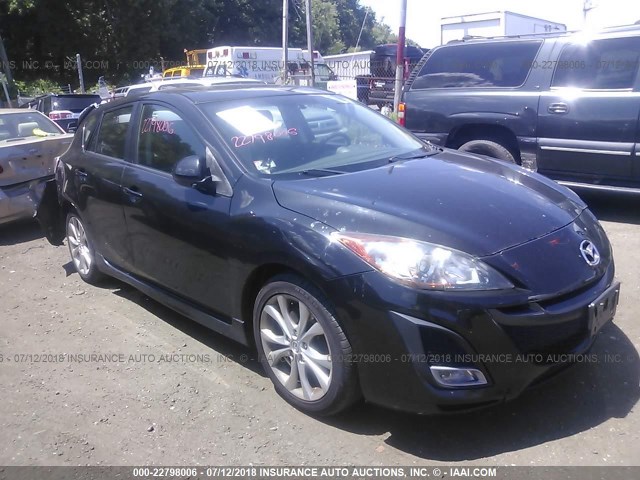 JM1BL1H67A1300466 - 2010 MAZDA 3 S BLACK photo 1