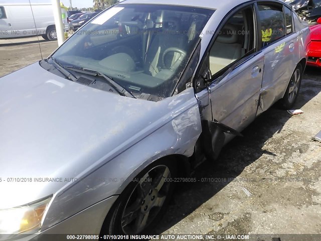 1G8AL55F17Z109136 - 2007 SATURN ION LEVEL 3 SILVER photo 6