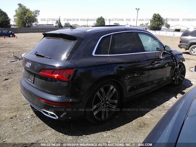 WA1C4AFY1J2153765 - 2018 AUDI SQ5 PRESTIGE Dark Blue photo 4