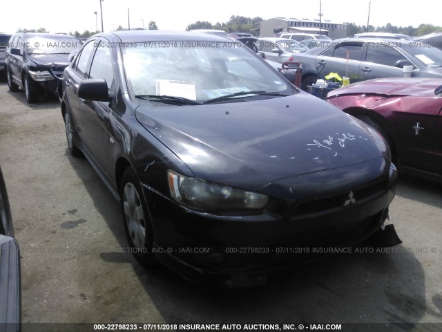 JA32U1FU0AU001154 - 2010 MITSUBISHI LANCER DE BLACK photo 1