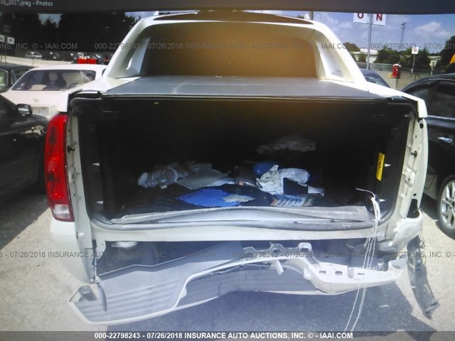 3GYFK62887G280910 - 2007 CADILLAC ESCALADE EXT WHITE photo 6