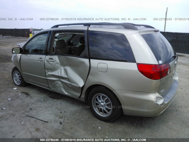 5TDZA23C56S580177 - 2006 TOYOTA SIENNA CE/LE TAN photo 3