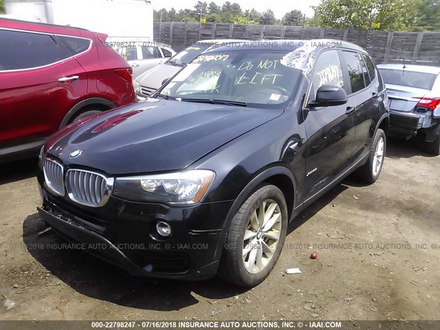 5UXWX9C50G0D75691 - 2016 BMW X3 XDRIVE28I BLACK photo 2