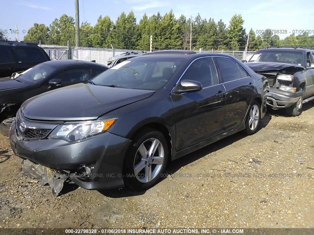 4T1BF1FK8CU132731 - 2012 TOYOTA CAMRY SE/LE/XLE BROWN photo 2