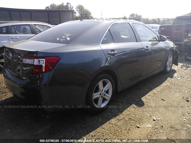 4T1BF1FK8CU132731 - 2012 TOYOTA CAMRY SE/LE/XLE BROWN photo 4