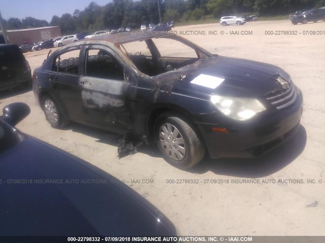 1C3LC46J88N291359 - 2008 CHRYSLER SEBRING LX BLACK photo 1