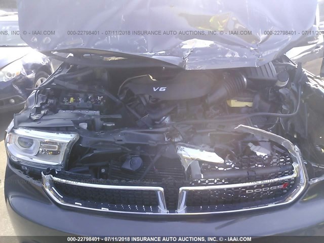 1C4RDJDG8FC927456 - 2015 DODGE DURANGO LIMITED GRAY photo 10