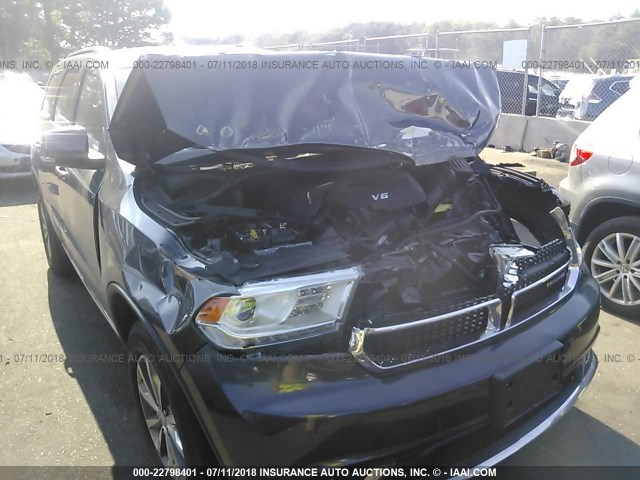 1C4RDJDG8FC927456 - 2015 DODGE DURANGO LIMITED GRAY photo 6