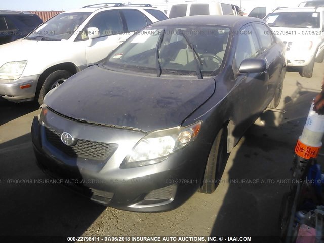 2T1BU4EEXAC442994 - 2010 TOYOTA COROLLA S/LE/XLE GRAY photo 2