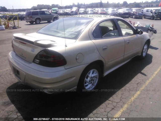 1G2NF52E34C211096 - 2004 PONTIAC GRAND AM SE1 GOLD photo 4