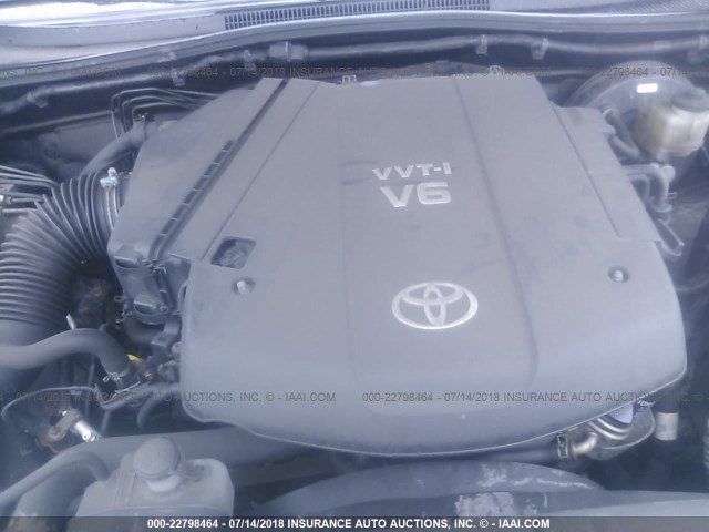 3TMJU4GN5CM134893 - 2012 TOYOTA TACOMA DOUBLE CAB PRERUNNER BLACK photo 10