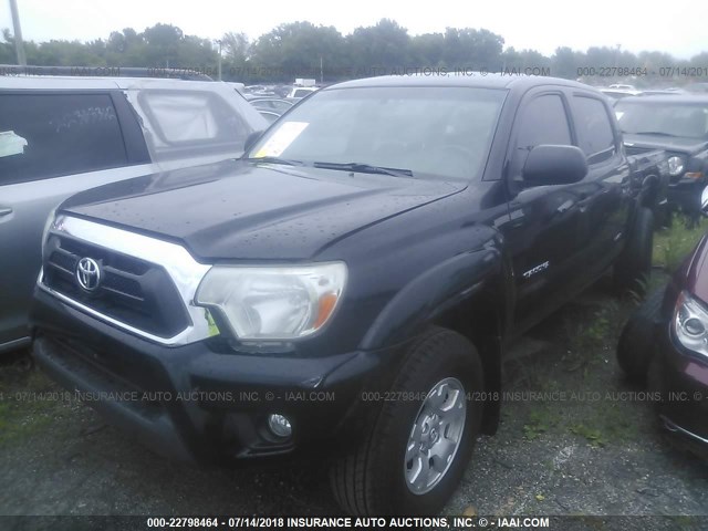 3TMJU4GN5CM134893 - 2012 TOYOTA TACOMA DOUBLE CAB PRERUNNER BLACK photo 2