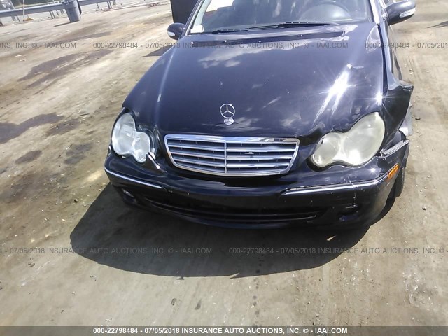 WDBRF92H67F913882 - 2007 MERCEDES-BENZ C 280 4MATIC BLACK photo 6