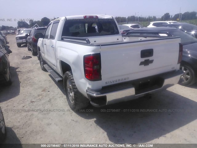 3GCUKSEC1EG261943 - 2014 CHEVROLET SILVERADO K1500 LTZ WHITE photo 3