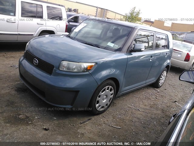 JTLKE50E181011361 - 2008 TOYOTA SCION XB ტურკოუსი ფოტო 2