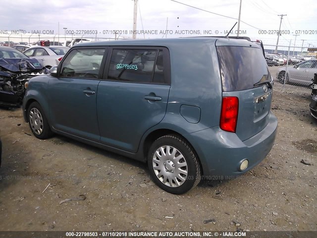 JTLKE50E181011361 - 2008 TOYOTA SCION XB ტურკოუსი ფოტო 3