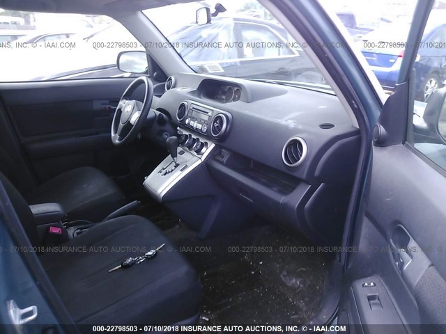 JTLKE50E181011361 - 2008 TOYOTA SCION XB ტურკოუსი ფოტო 5