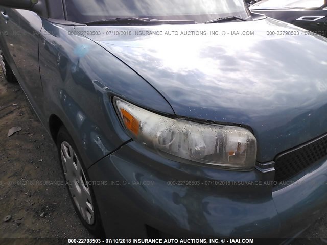 JTLKE50E181011361 - 2008 TOYOTA SCION XB ტურკოუსი ფოტო 6