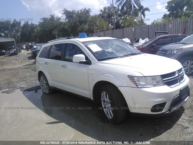 3C4PDDDG8DT659776 - 2013 DODGE JOURNEY CREW WHITE photo 1