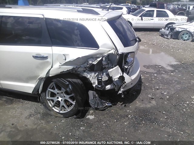 3C4PDDDG8DT659776 - 2013 DODGE JOURNEY CREW WHITE photo 6