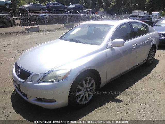 JTHCH96S460004028 - 2006 LEXUS GS GENERATION 200 300 SILVER photo 2