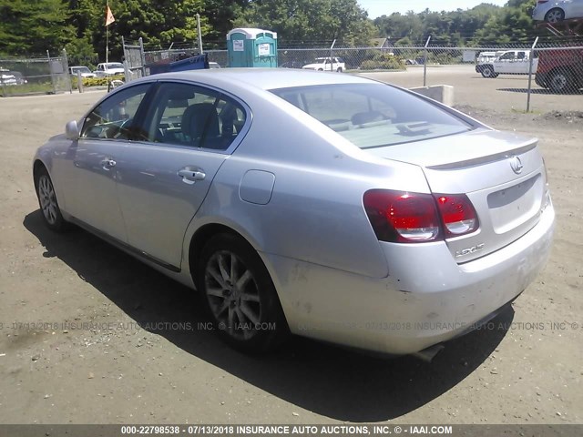 JTHCH96S460004028 - 2006 LEXUS GS GENERATION 200 300 SILVER photo 3