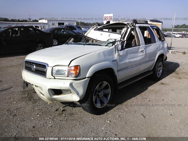 JN8DR09X94W809463 - 2004 NISSAN PATHFINDER LE/SE WHITE photo 2