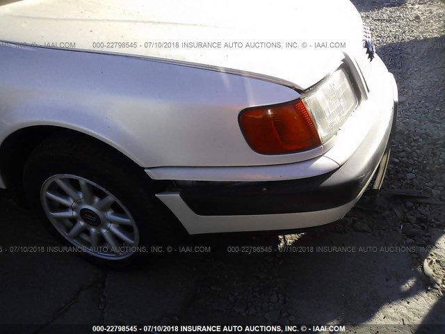 WAUCK84A6RN065781 - 1994 AUDI 100 S WHITE photo 6