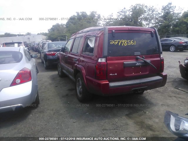 1J8HG48N76C229362 - 2006 JEEP COMMANDER RED photo 3