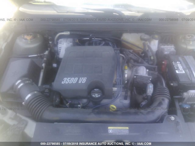 1G1ZT52805F281910 - 2005 CHEVROLET MALIBU LS მწვანე ფოტო 10