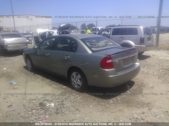 1G1ZT52805F281910 - 2005 CHEVROLET MALIBU LS მწვანე ფოტო 3