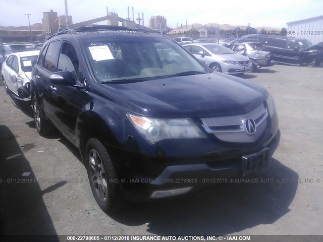 2HNYD28429H520651 - 2009 ACURA MDX TECHNOLOGY BLACK photo 1