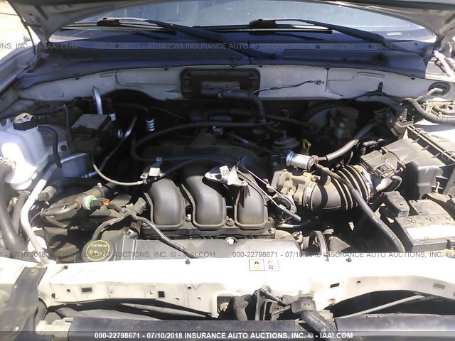 4F2CZ96174KM11249 - 2004 MAZDA TRIBUTE ES 银色 照片 10