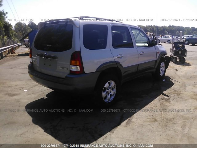 4F2CZ96174KM11249 - 2004 MAZDA TRIBUTE ES SILVER photo 4