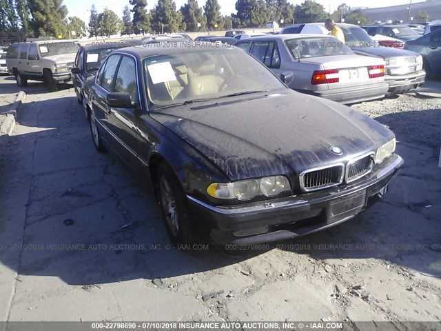 WBAGG83421DN83539 - 2001 BMW 740 I AUTOMATIC BLUE photo 1