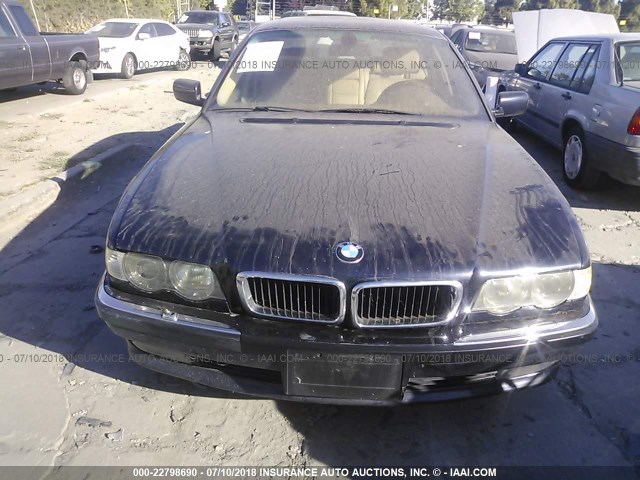 WBAGG83421DN83539 - 2001 BMW 740 I AUTOMATIC BLUE photo 6