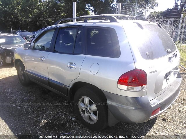 KM8SC73E56U103055 - 2006 HYUNDAI SANTA FE GLS/LIMITED SILVER photo 3