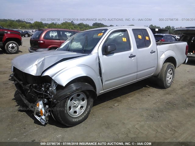 1N6AD0ER1FN761273 - 2015 NISSAN FRONTIER S/SV/SL/PRO-4X SILVER photo 2