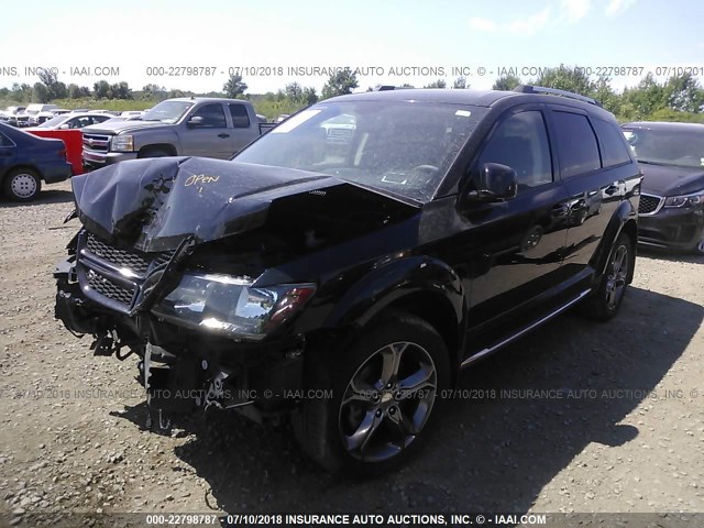 3C4PDCGG0GT237897 - 2016 DODGE JOURNEY CROSSROAD BLACK photo 2