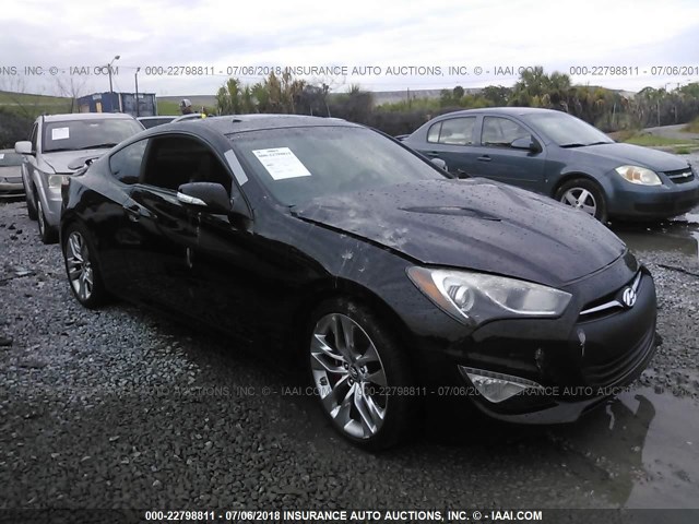 KMHHU6KJ0DU094388 - 2013 HYUNDAI GENESIS COUPE 3.8L BLACK photo 1