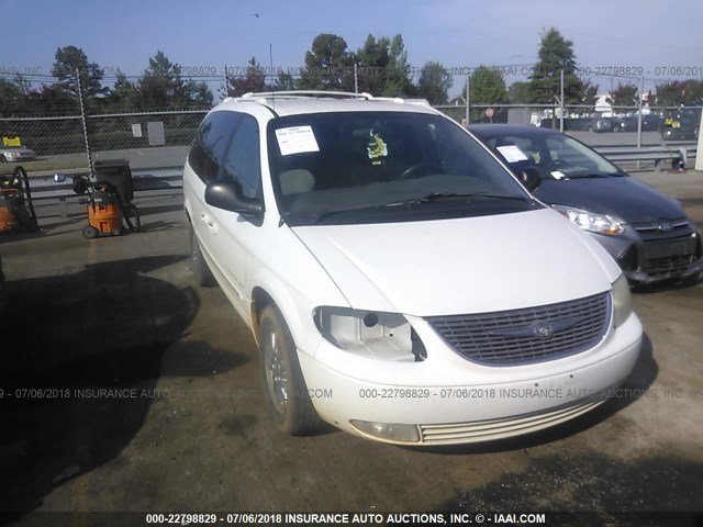 2C8GP64L01R300502 - 2001 CHRYSLER TOWN & COUNTRY LIMITED WHITE photo 1