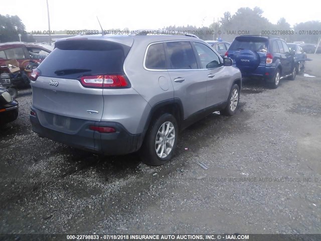 1C4PJLCB4GW307009 - 2016 JEEP CHEROKEE LATITUDE GRAY photo 4