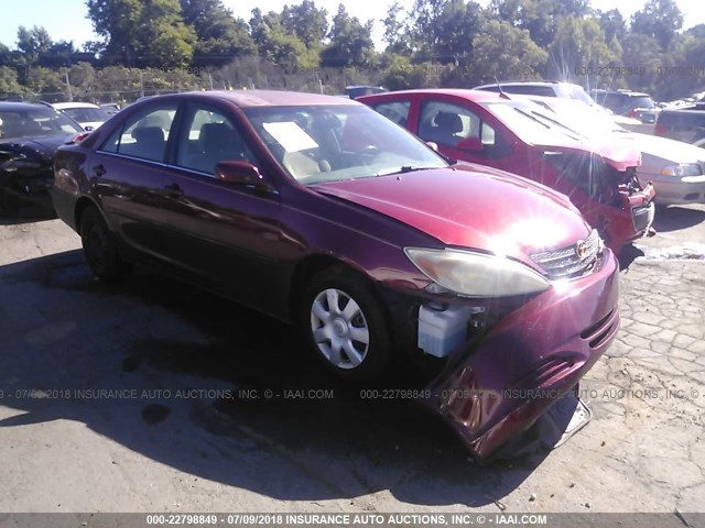 4T1BE32K14U262632 - 2004 TOYOTA CAMRY LE/XLE/SE Bordo foto 1