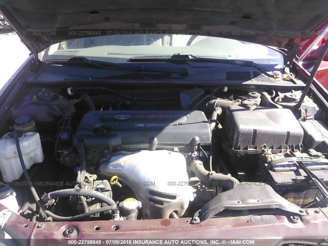 4T1BE32K14U262632 - 2004 TOYOTA CAMRY LE/XLE/SE Bordo foto 10