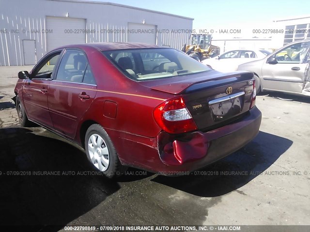 4T1BE32K14U262632 - 2004 TOYOTA CAMRY LE/XLE/SE Bordo foto 3