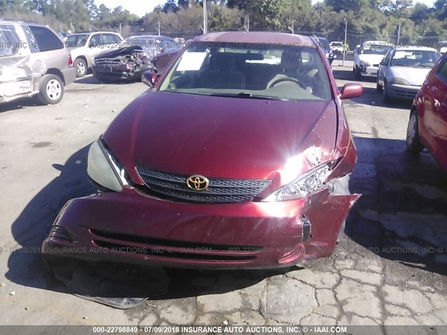 4T1BE32K14U262632 - 2004 TOYOTA CAMRY LE/XLE/SE Bordo foto 6