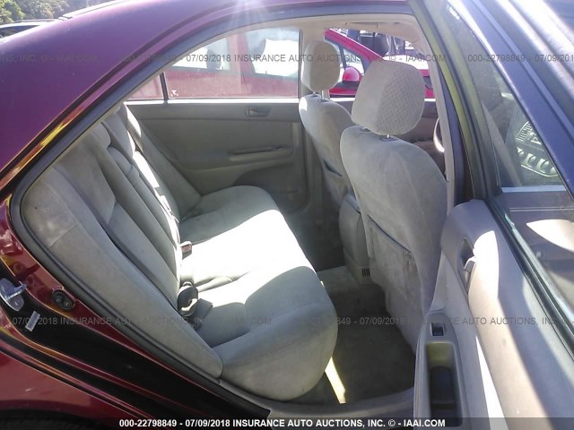 4T1BE32K14U262632 - 2004 TOYOTA CAMRY LE/XLE/SE Bordo foto 8