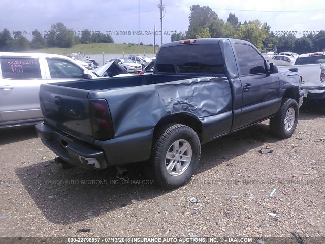 1GCEC14XX7Z178790 - 2007 CHEVROLET SILVERADO C1500 CLASSIC BLUE photo 4