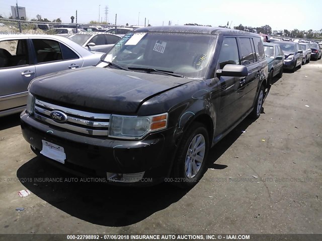 2FMGK5BC2BBD08507 - 2011 FORD FLEX SE BLACK photo 2