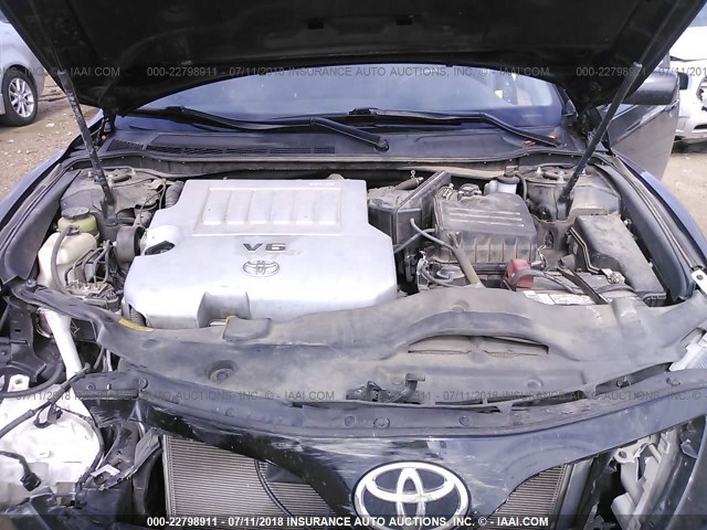 4T1BK3EK6BU625055 - 2011 TOYOTA CAMRY SE/LE/XLE შავი ფოტო 10